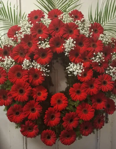 věnec velký gerbery